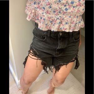 Zara Crop top made of sequins, floral print